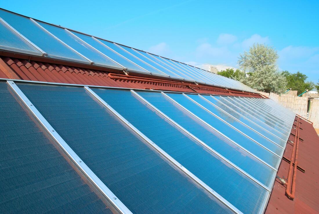 newly installed solar panels